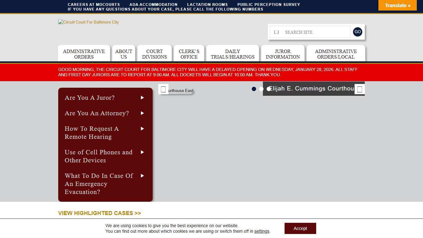 Circuit Court For Baltimore City